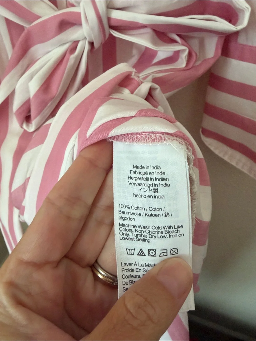 J. Crew Regenerative Cotton Stripe Poplin Dress